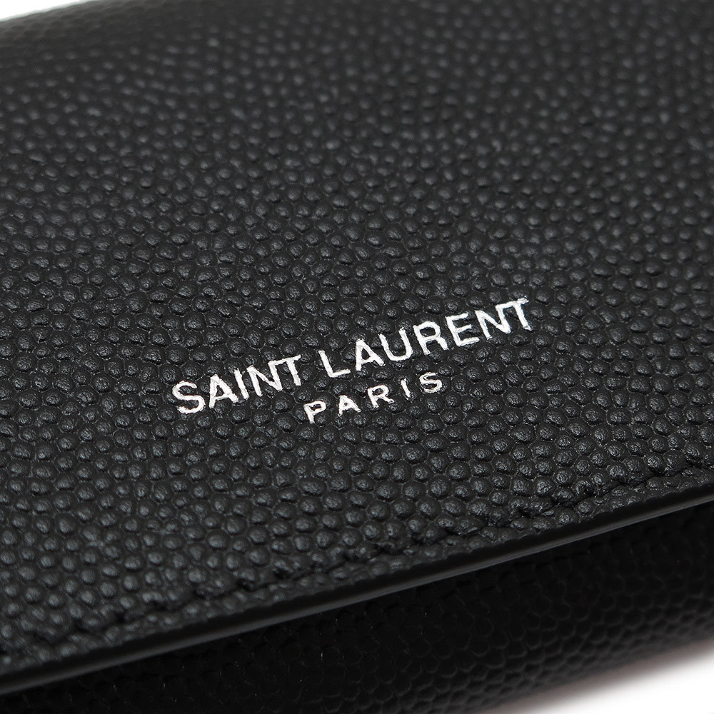 Saint Laurent Key Case Key Chain 4 Hooks Black - image 6